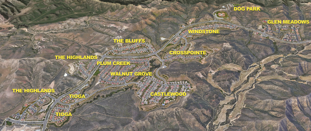 Big Sky Simi Valley Tract Overlay Map - Community Home ...