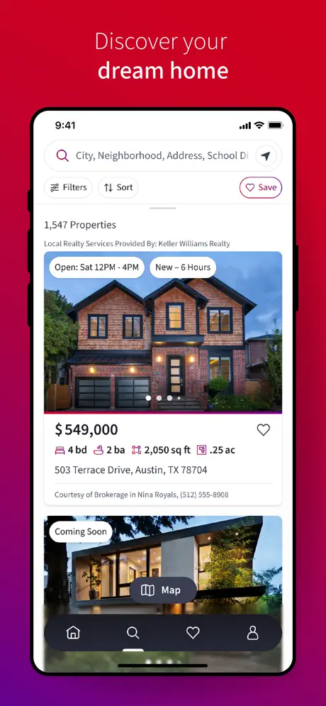 KW App list view
