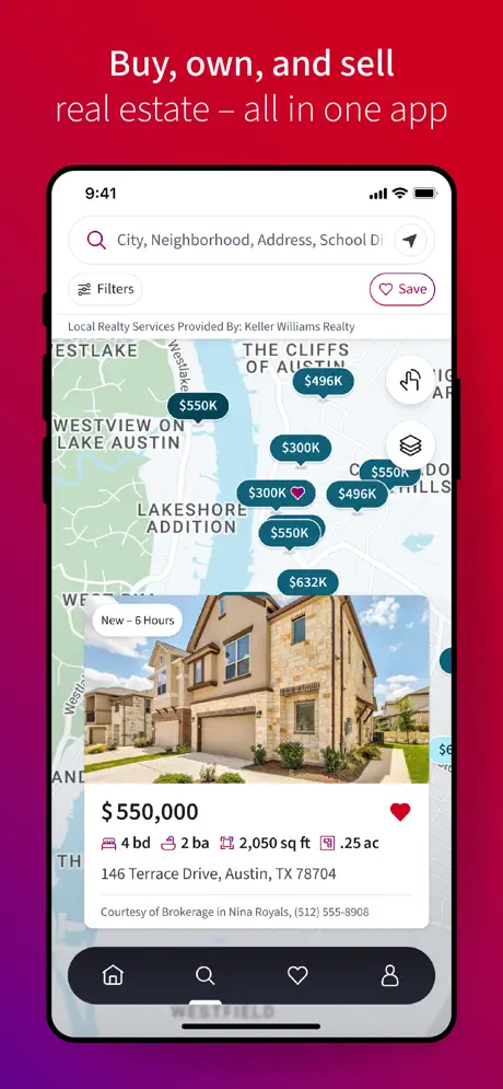KW App map view